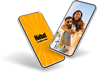 Mobile phones with the Habit app