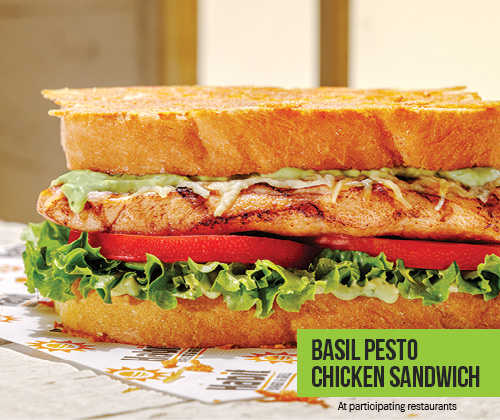 Basil Pesto Chicken Sandwich