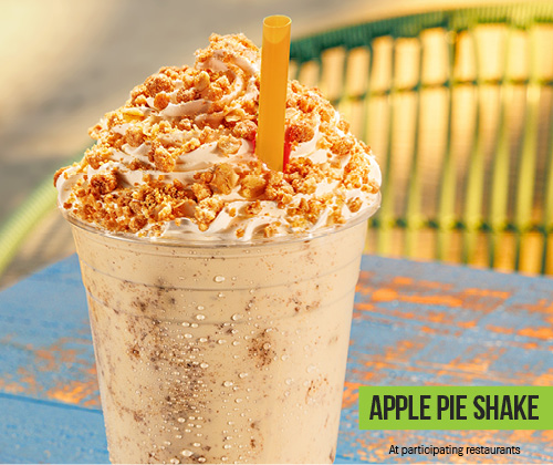 Apple Pie Shake - at participating restaurants.