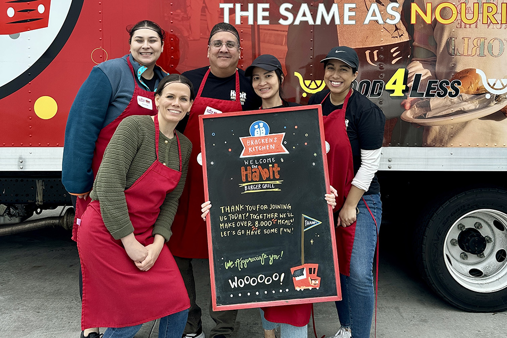 Group photo of Habit team members at Bracken's Kitchen