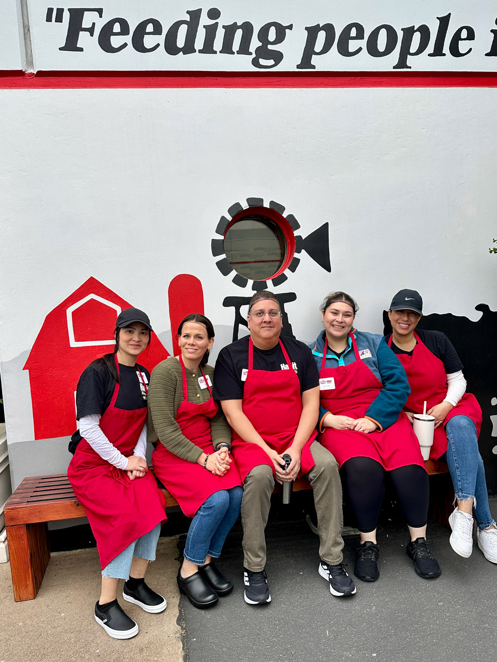 Group photo of Habit team members at Bracken's Kitchen